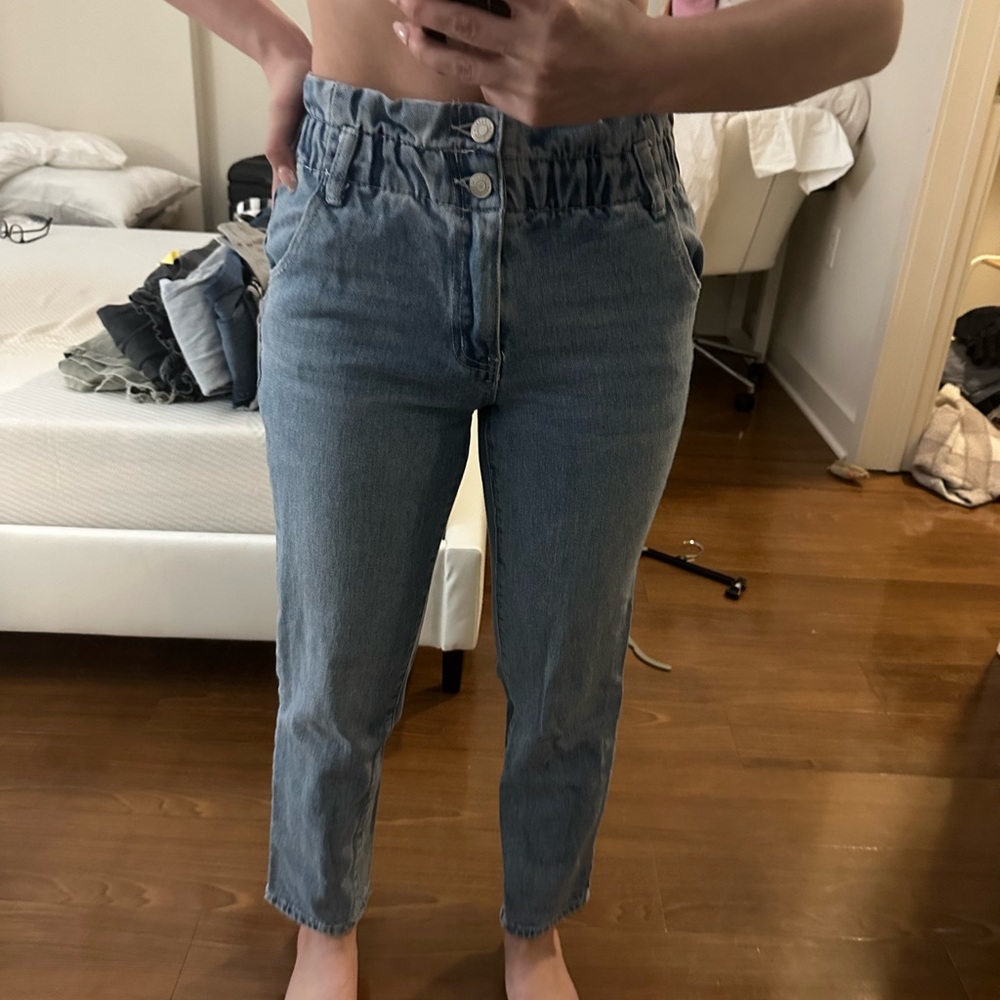 Pacsun Paperbag Mom Jeans High Waisted